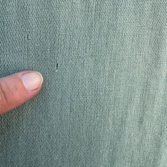 Vintage Cashmere Wool Mint Green Soft Fringe Edges Womens Woven Scarf Wrap Shawl - Picture 4 of 8